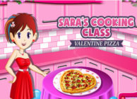 Sara's Cooking Class Valentine Pizza